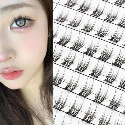 Individual Lash Extensions Kit – DIY Cluster Eyelash Book, False Lashes for Home Makeup