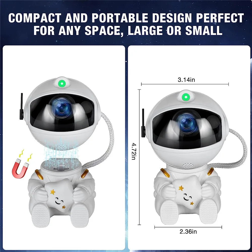 Astronaut Star Projector Galaxy Night Light - LED Starry Nebula Ceiling Lamp for Bedroom - Space Themed Home Decor, Ideal Kids Gift