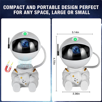 Astronaut Star Projector Galaxy Night Light - LED Starry Nebula Ceiling Lamp for Bedroom - Space Themed Home Decor, Ideal Kids Gift
