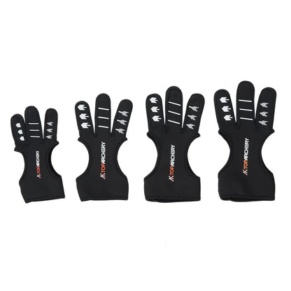 Archery Glove Three-Finger Guard – Shooting Gloves for Recurve Bow, Hunting & Beginners