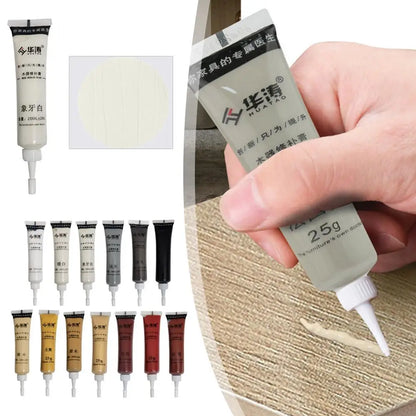 Multipurpose Wood Furniture Scratch Repair Cream – Multicolor Damage Filler & Refinishing Paint for Wooden Surfaces