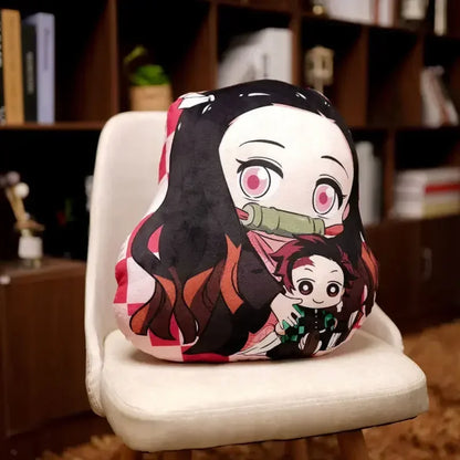 Demon Slayer Kimetsu no Yaiba Plush Cushion – Anime Dakimakura Pillow Tanjiro Nezuko Zenitsu Inosuke Kawaii Doll