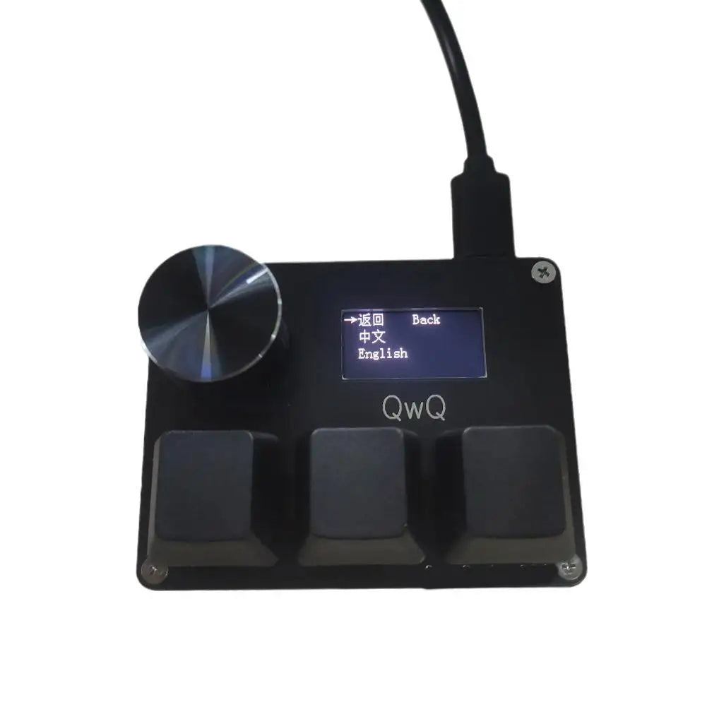 SayoDevice OSU Keyboard O3C | Rapid Trigger Hall Magnetic Red Switches with Knob & Screen, Copy-Paste Shortcut