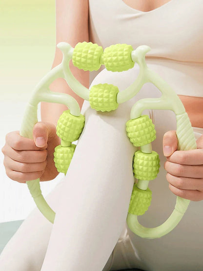 12-Round Circular Leg Slimming Massage Clamp – Muscle Stretching & Relaxation Tool