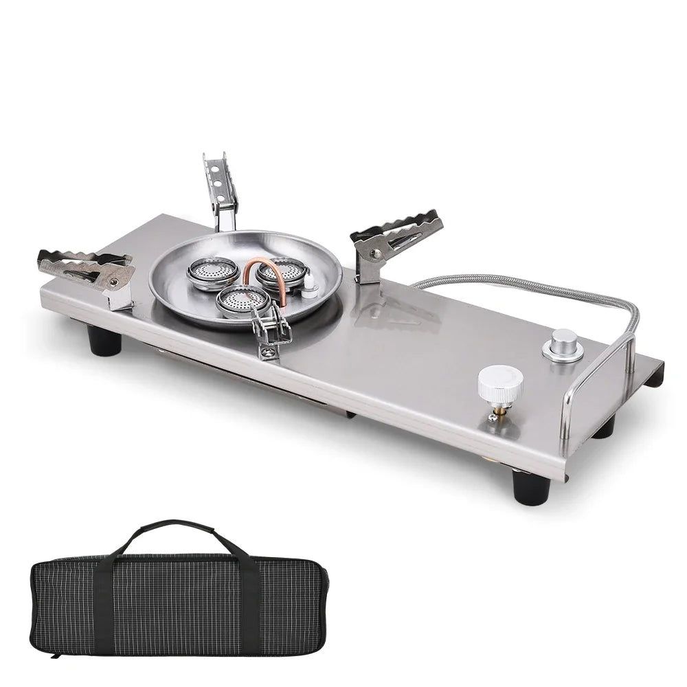 Pandatour IGT Folding Camping Gas Stove - One-Click Ignition High-Power Portable Table Burner