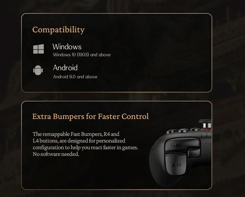 8BitDo Myth Wukong Ultimate 2C Gamepad - Wireless & Wired Gaming Controller for PC, Windows 10/11, Steam, Raspberry Pi & Android