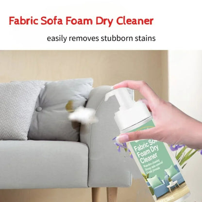 Fabric Sofa Foam Dry Cleaner – Multi-Functional No-Water Stain Remover for Upholstery, Carpet, Curtains & Clothing Care
