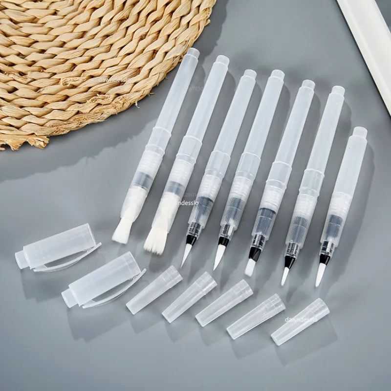 7pcs Refillable Watercolor Brush Pens: Water Brush Pens for Watercolor Painting - Convenient Water Paint Brushes