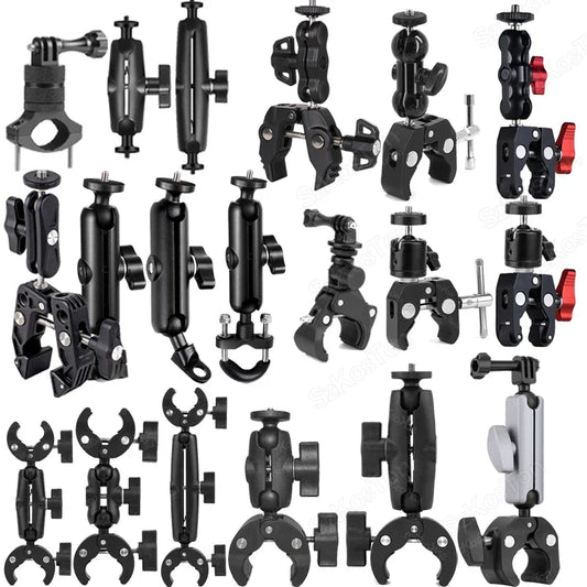 Selfie Stick Monopod Handlebar Mount – Compatible with Insta360 X4/X3/X2, GoPro 8-13 & DJI for Bicycle & Motorcycle