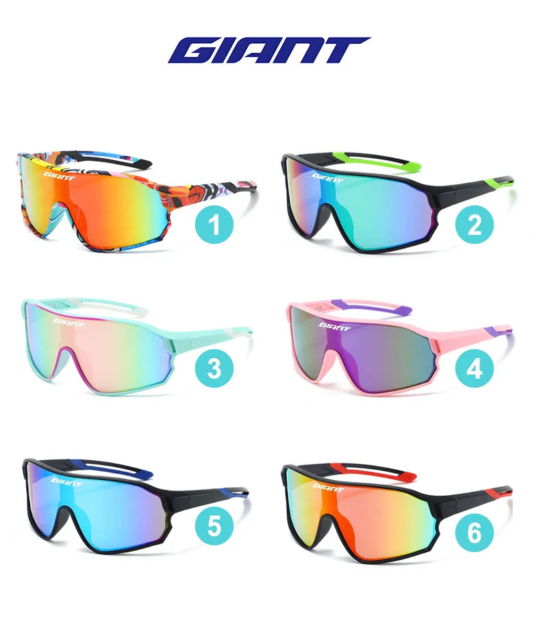 GIANT Cycling Glasses – UV400, Anti-Fog REVO Lenses, HD Clarity, Cateye Design