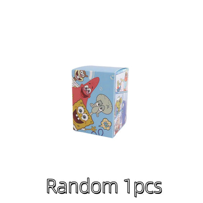SpongeBob Blind Box Figure - Bikini Bottom Sitting Fish Car Ornament & Cute Desktop Collectible Gift