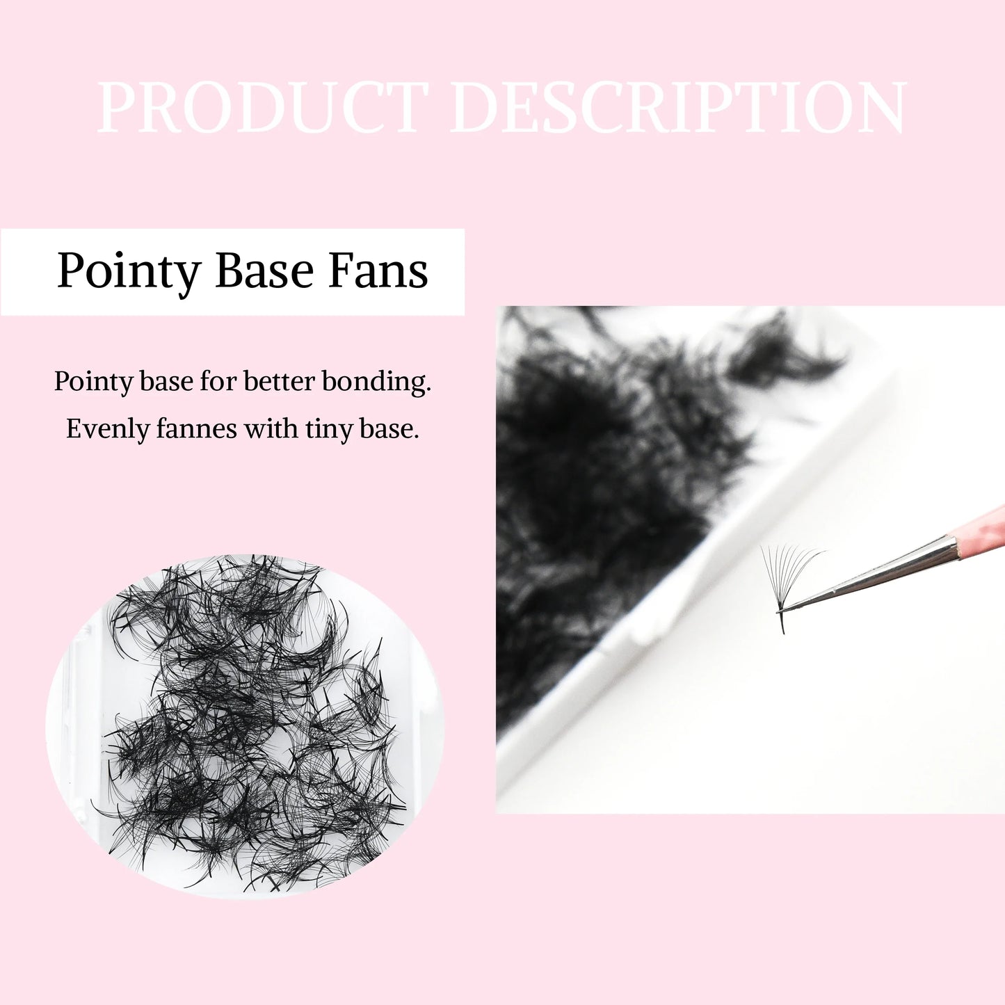 ARTSTAR Pointy Base Premade Eyelash Fans – 0.03mm Thin Professional Loose Lash Extensions