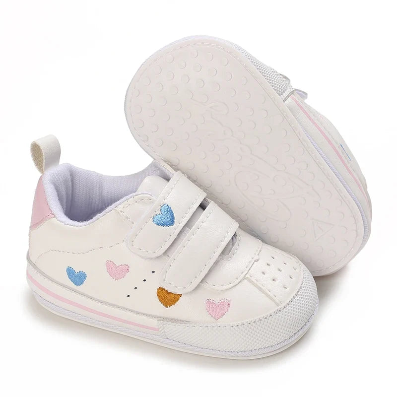 Baby Girl Soft Sole Prewalker Shoes - Cute Infant First Walker Sneakers for 0–18 Months