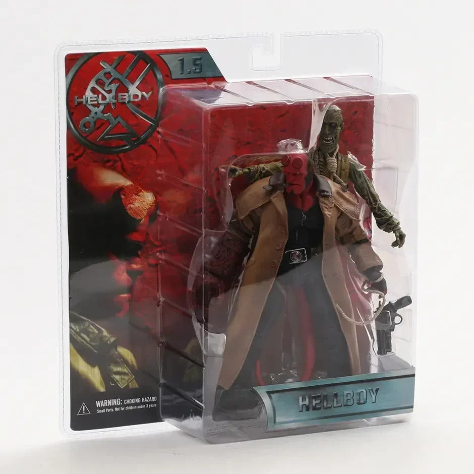 Mezco Hellboy 2004 Trenchcoat Variant — Collectible Action Figure Doll Toy