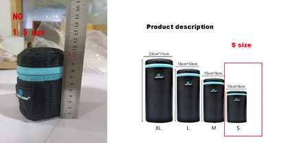 Lightdow 4-Size DSLR Lens Bag Set — Soft Protective Pouches S/M/L/XL for Camera Lenses