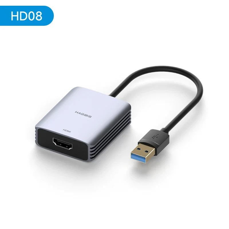 Hagibis USB-A/C to HDMI Adapter MST Dual Monitor Converter – Triple Display Dock for M1/M2/M3 MacBook & Windows Laptop Support