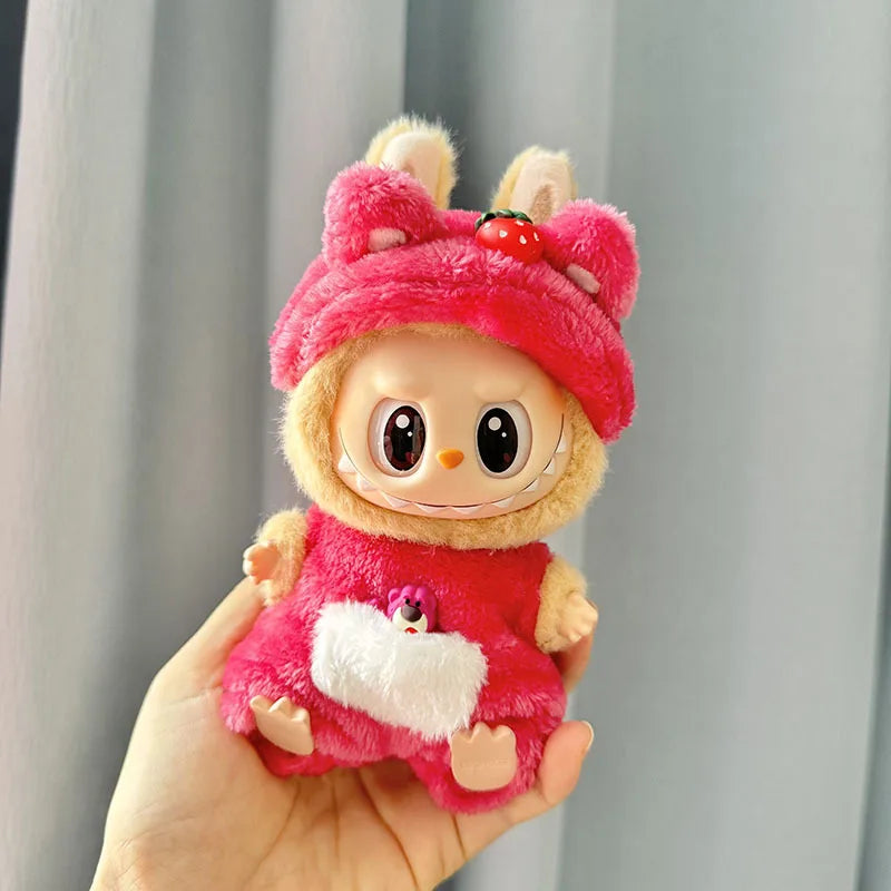 13 Styles Cute Mini Plush Doll Clothes - Outfit Accessories for Kpop Exo Labubu II Idol Dolls, Jumpsuits & Party Clothing