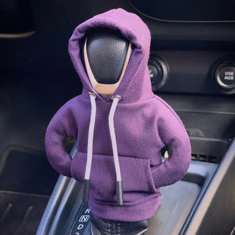 Universal Gear Shift Lever Hoodie Cover – Manual & Automatic Car Handle Decoration Interior Accessory