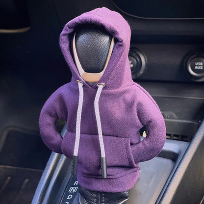 Universal Gear Shift Lever Hoodie Cover – Manual & Automatic Car Handle Decoration Interior Accessory