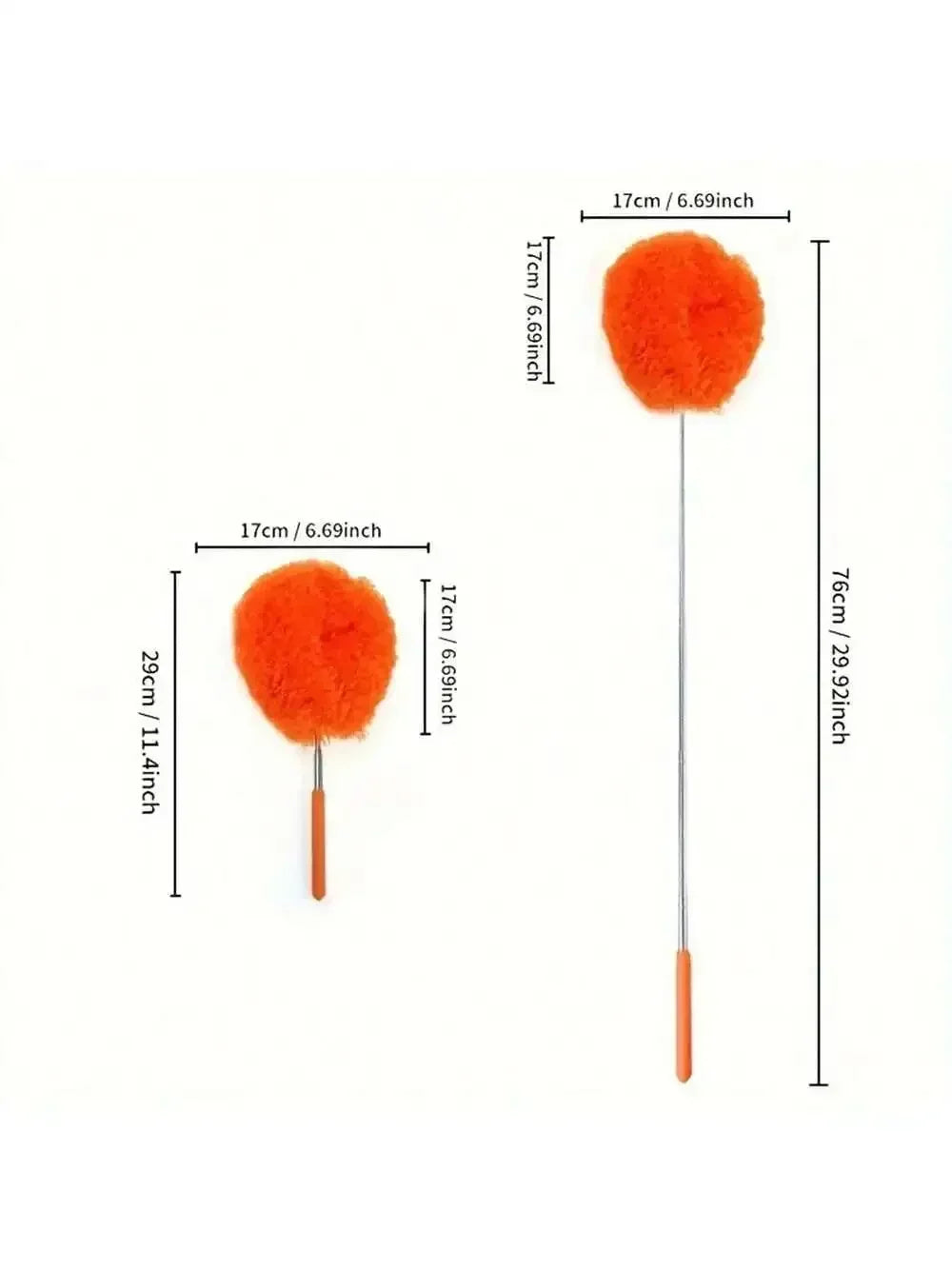 Extendable Microfiber Ceiling Fan Duster – Long Handle Dust Locking Reusable Cleaning Brush