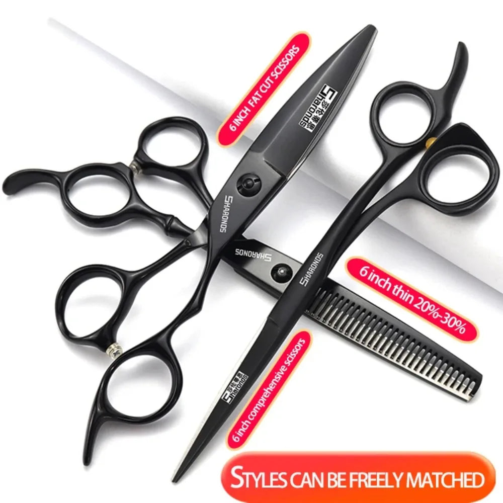 SHARONDS Professional Hairdressing Scissors – 440C Japanese Steel Barber Shears for Salon & Home Use