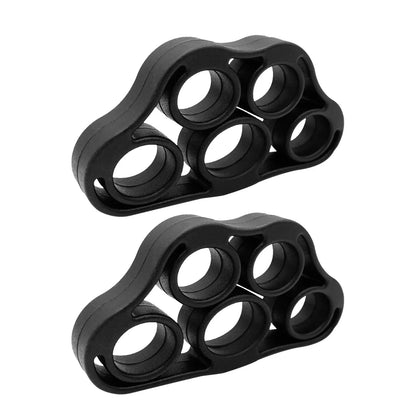 3-in-1 Silicone Finger Strengthener – Elastic Hand Grip Trainer & Guitar Finger Exerciser for Hand Therapy