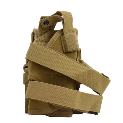 JSJM Tactical Thigh Gun Holster – Right-Handed Pistol Leg Pouch Harness for All Handguns, Outdoor Hunting & Military Use