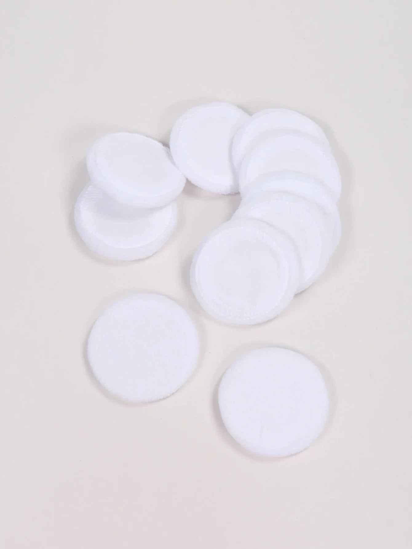 2/5/10/20PCS White Round Powder Puffs – Portable High-Grade Makeup Applicators for Base & Setting