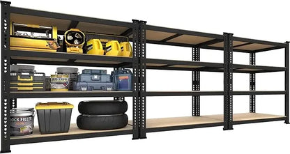 40" x 20" x 59" Heavy Duty 4-Tier Metal Storage Shelves – Adjustable Garage Utility Rack Organizer