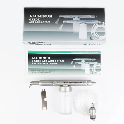 Dental Aluminum Oxide Micro Blaster Air Abrasion Gun – 2/4 Hole Microetcher Sandblasting Alumina Polisher Dentistry Tool Interface Kit