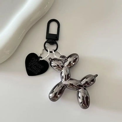 Jelly Balloon Dog Keychain - Cute Cartoon Dog Pendant Charm for Keys, Bags & Unisex Gifts