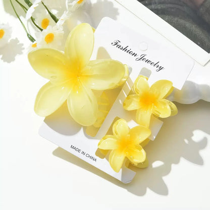 18Pcs Egg Flower Hair Clips | Gradient Candy Color Flowers, Shark Clips for Daily Ponytail Styling