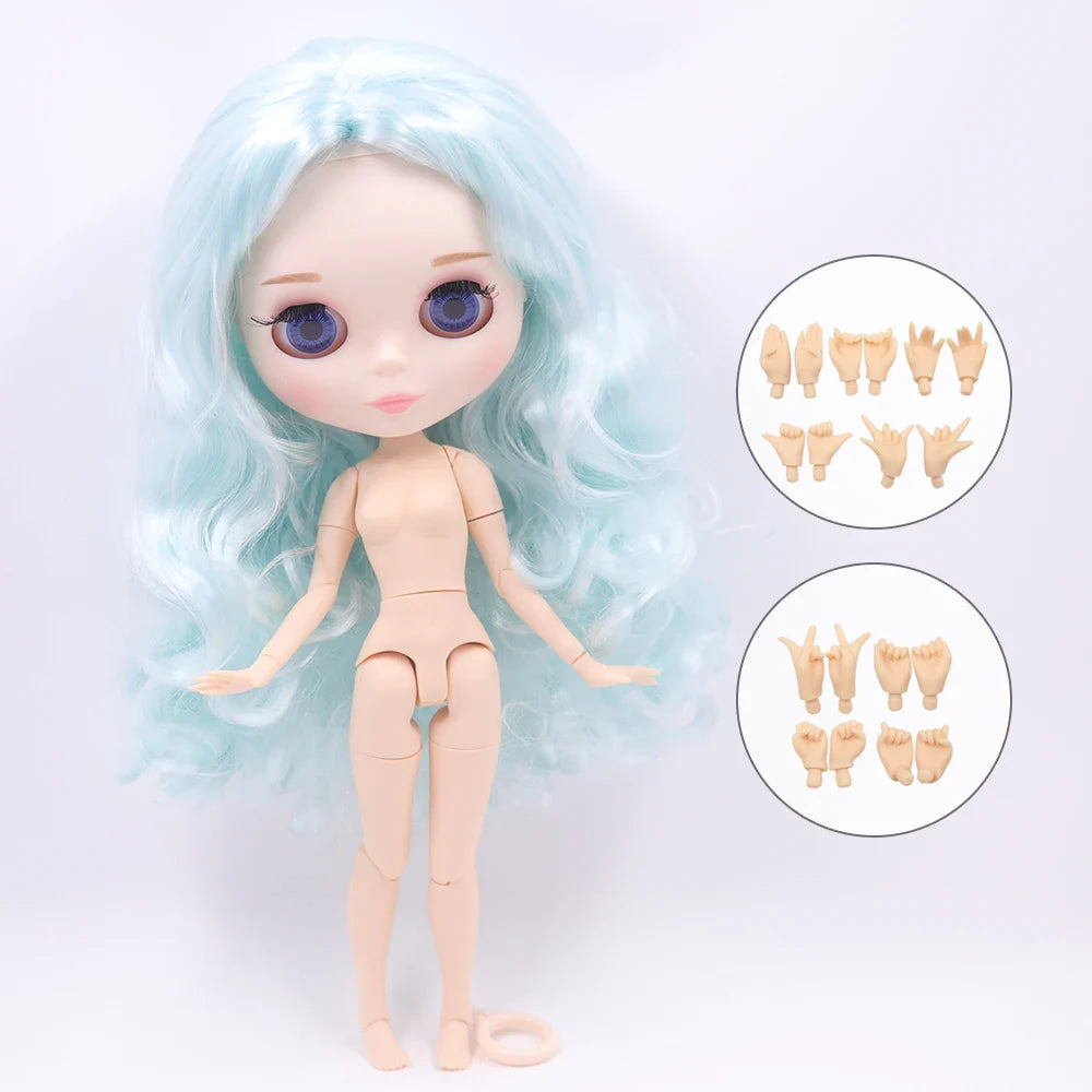 ICY DBS Blythe Doll 1/6 BJD Jointed Body — 30cm White Skin Anime Doll with Shiny & Matte Face, Special Price Gift Toy
