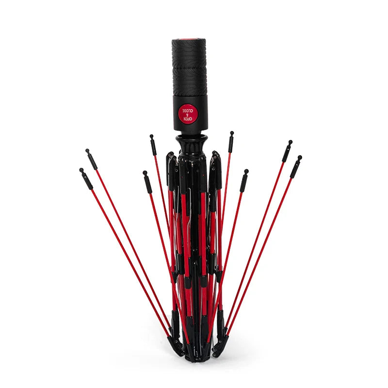 8-Bone Windproof Automatic Folding Umbrella – UV Sunblock Travel Umbrella for Men, Business Style