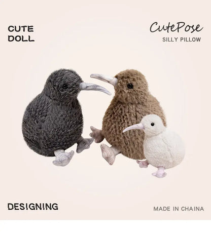 Soft Kiwi Bird Plush Toy — 20-35cm Cute Stuffed Animal Doll for Kids, Birthday Gift Toy