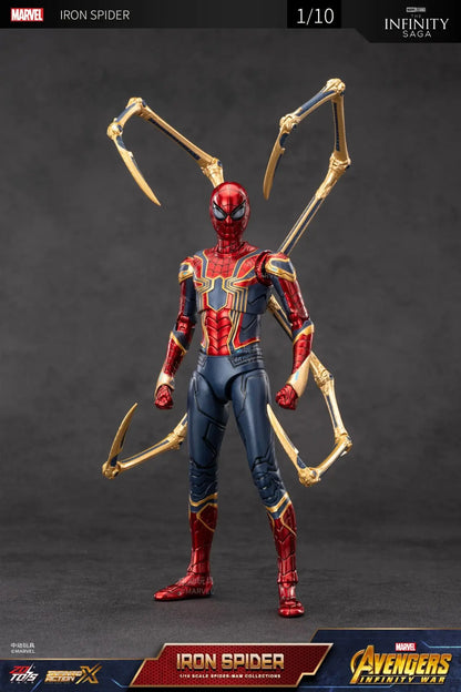 ZD Toys Spider-Man No Way Home 1/10 Action Figure – Peter Parker Gold Black Red Marvel Legends Collectible Toy
