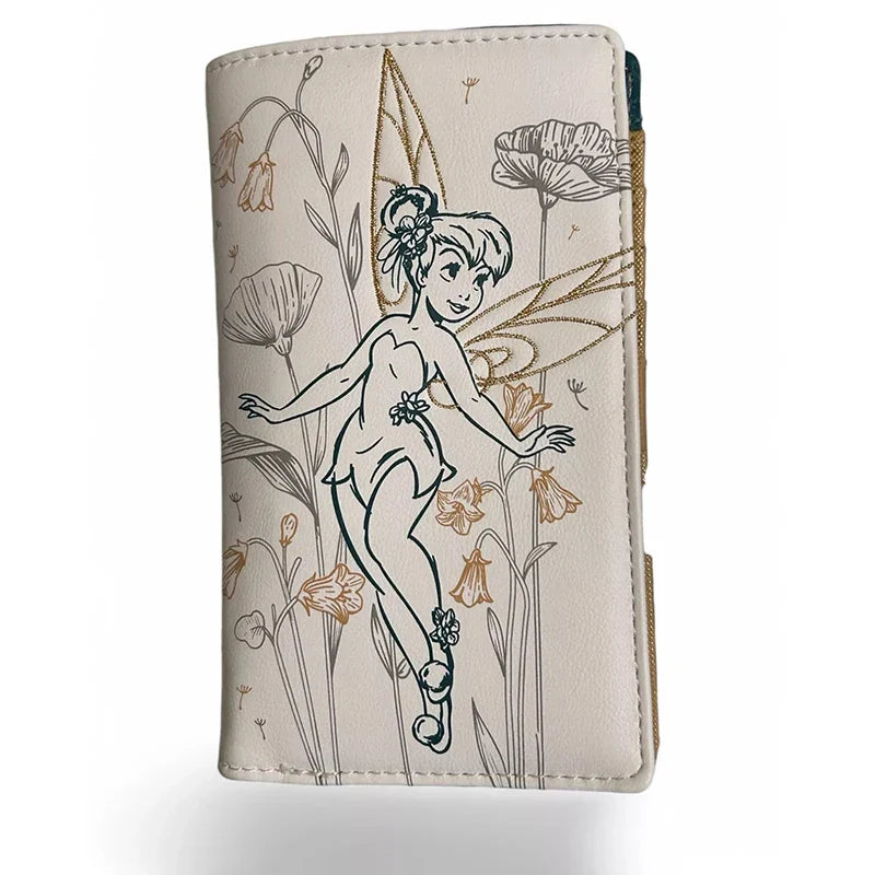 Disney Loungefly Tinker Bell Wallet — Embroidered Card & Coin Purse, Fashion Storage Bag, Gift for Girls