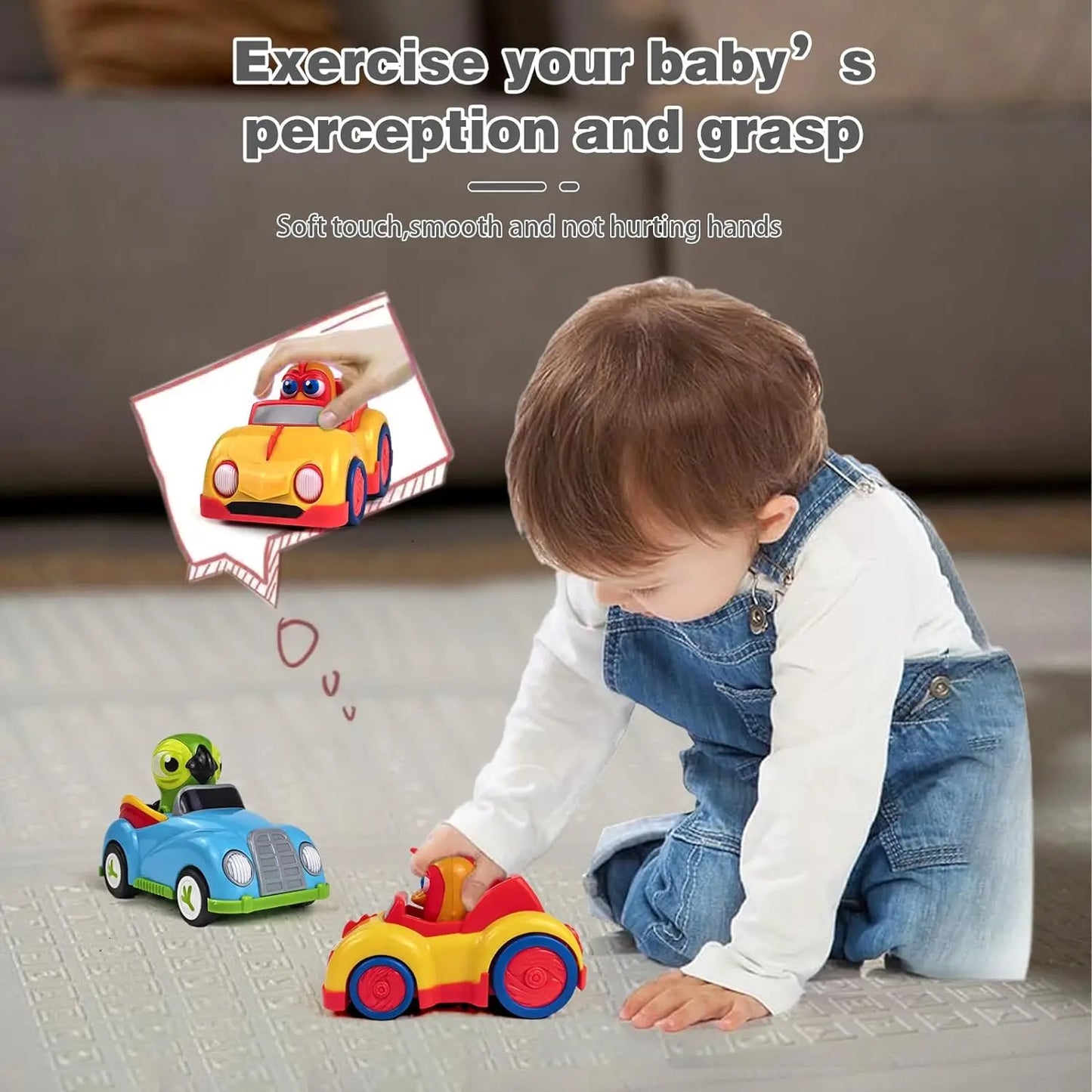 La Granja De Zenon Bartolito Pull-Back Toy Car – Inertia Car Set for Kids 1-3 Years, Birthday Gift