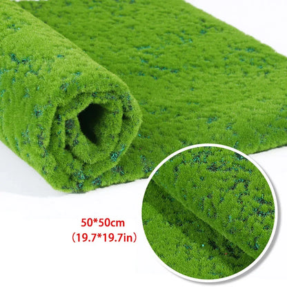 50×50cm Artificial Grass Rug - Faux Moss Lawn Mat for Garden, Landscape, Festival & Wedding Decor