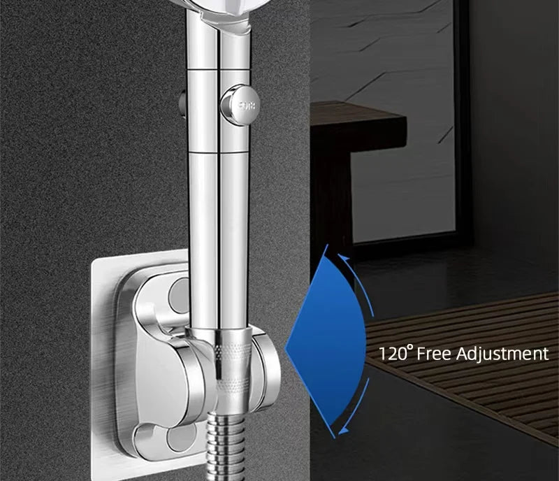 Universal Adjustable Shower Head Holder – Replacement Hand Shower Bracket for Slide Bar Bathroom Accessories