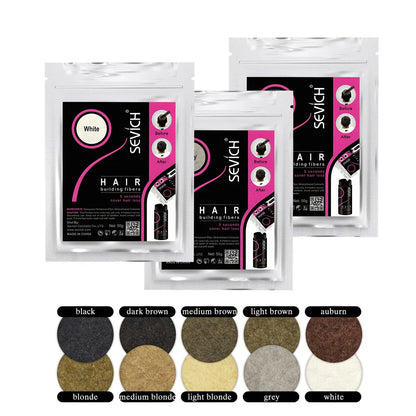 SEVICH Keratin Hair Fiber 100g – Hair Thickening & Building Powder Spray, Instant Regrowth & Hair Loss Concealer