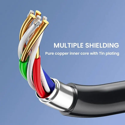 3.5mm Male to Male Aux Audio Cable — Compatible with Car Stereos, Speakers & Headphones