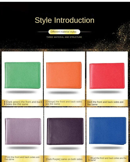 PU Leather Driver License Holder — Car Document Wallet for ID, Pass, Certificate, and Card Storage