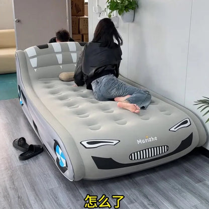 Sun Shepherd Inflatable Air Mattress - Automatic Single Double Camping Bed with Backrest