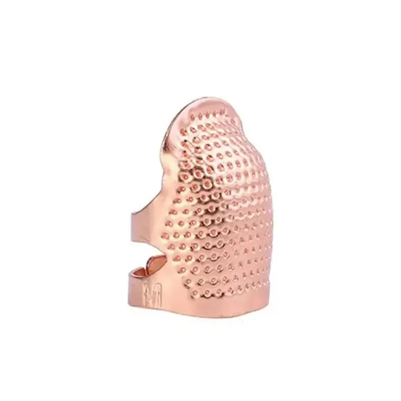 Adjustable Vintage Sewing Thimble – Handmade Non-Slip Finger Holder for Embroidery & Needlework
