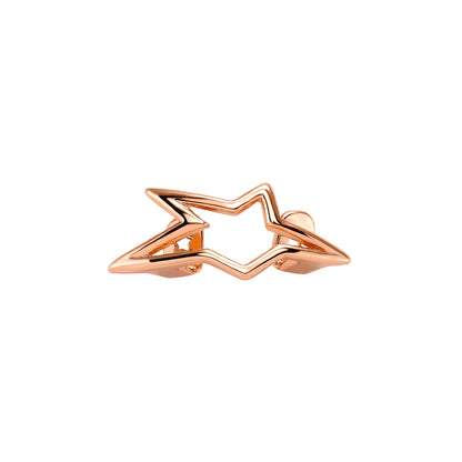 Y2K Cyber Punk Tooth Caps - Glossy Geometric Star Pentagram Grillz Jewelry for Men & Women