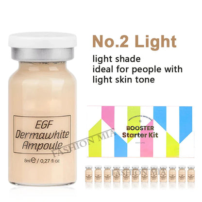 8ml BB Cream Glow Serum Ampoule – Niacinamide & Peptide Moisturizing Foundation with Hyaluronic Acid for Facial Skin Care