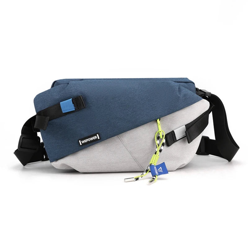 2024 High-Quality Nylon Panelled Waist Pack – Unisex Chest & Crossbody Bag for Outdoor Travel