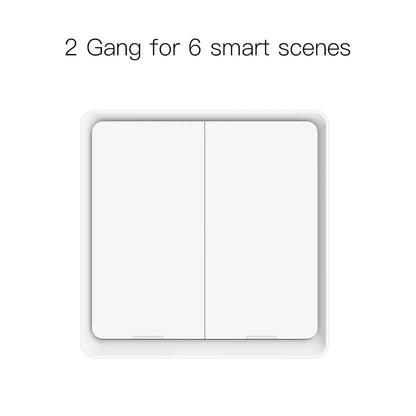 MOES 4-Gang Tuya ZigBee Wireless Scene Switch – Battery-Powered Smart Controller for Tuya Automation