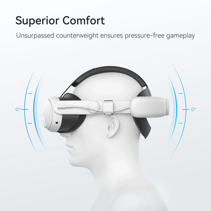 KIWI Design 6400mAh Battery Head Strap - Power-Enhancing Compatible Accessory for Meta Quest 3 (Not for Our Charging Stand)